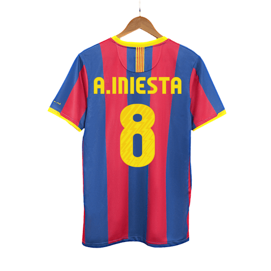 Retro A.INIESTA #8 2010/11 Camiseta de fútbol local del Barcelona