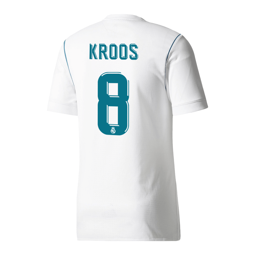 Camiseta de fútbol vintage de local del Real Madrid Kroos #8 2017/18