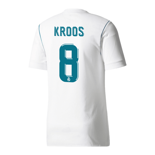Camiseta de fútbol vintage de local del Real Madrid Kroos #8 2017/18
