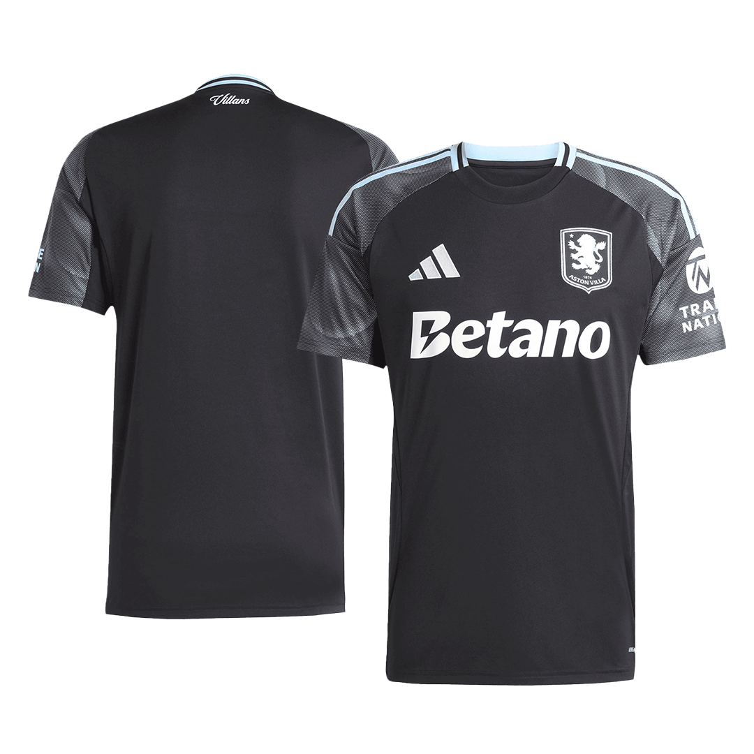 Camiseta de fútbol visitante del Aston Villa 25/26 negra