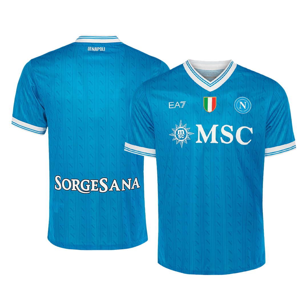Camiseta de fútbol local del Napoli 2025/26 azul