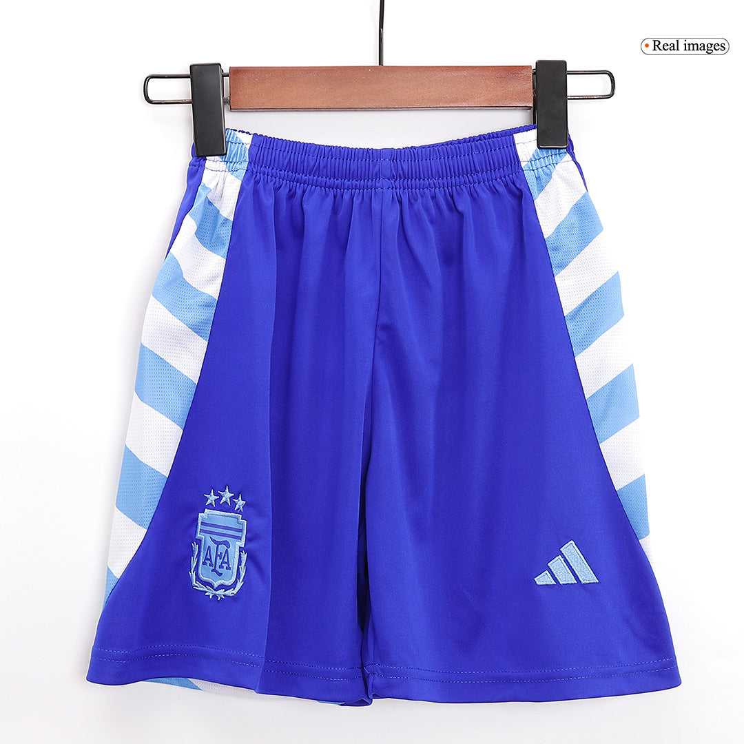 Kit de fútbol visitante de Argentina para niños (Kit y pantalón corto) 2024