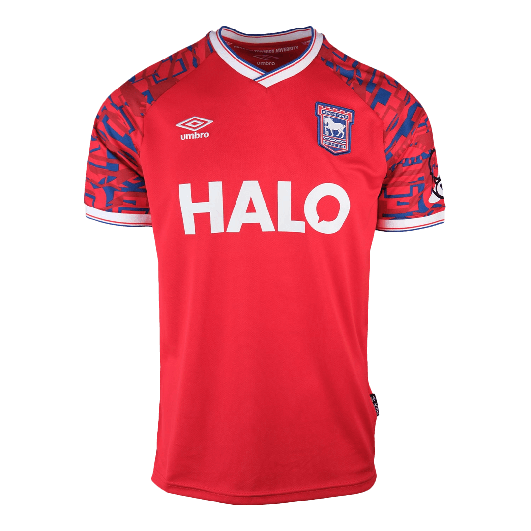 Camiseta de fútbol visitante del Ipswich Town 25/26 roja