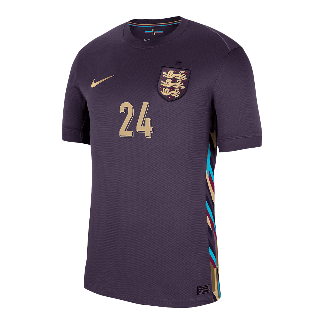 Camiseta de fútbol visitante de Inglaterra PALMER #24 para la Eurocopa 2024