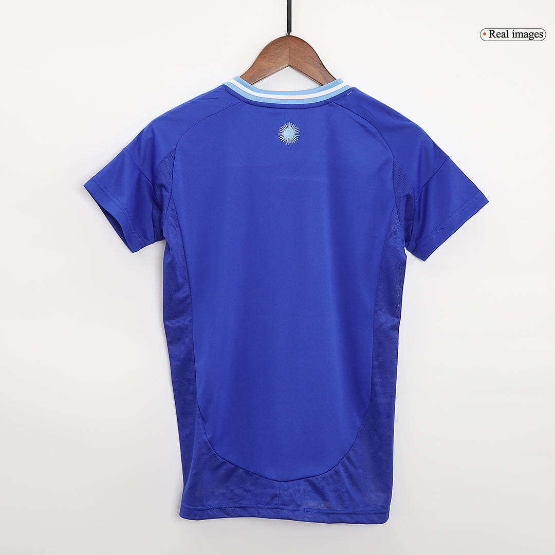 Camiseta de fútbol visitante de Argentina para mujer de la Copa América 2024