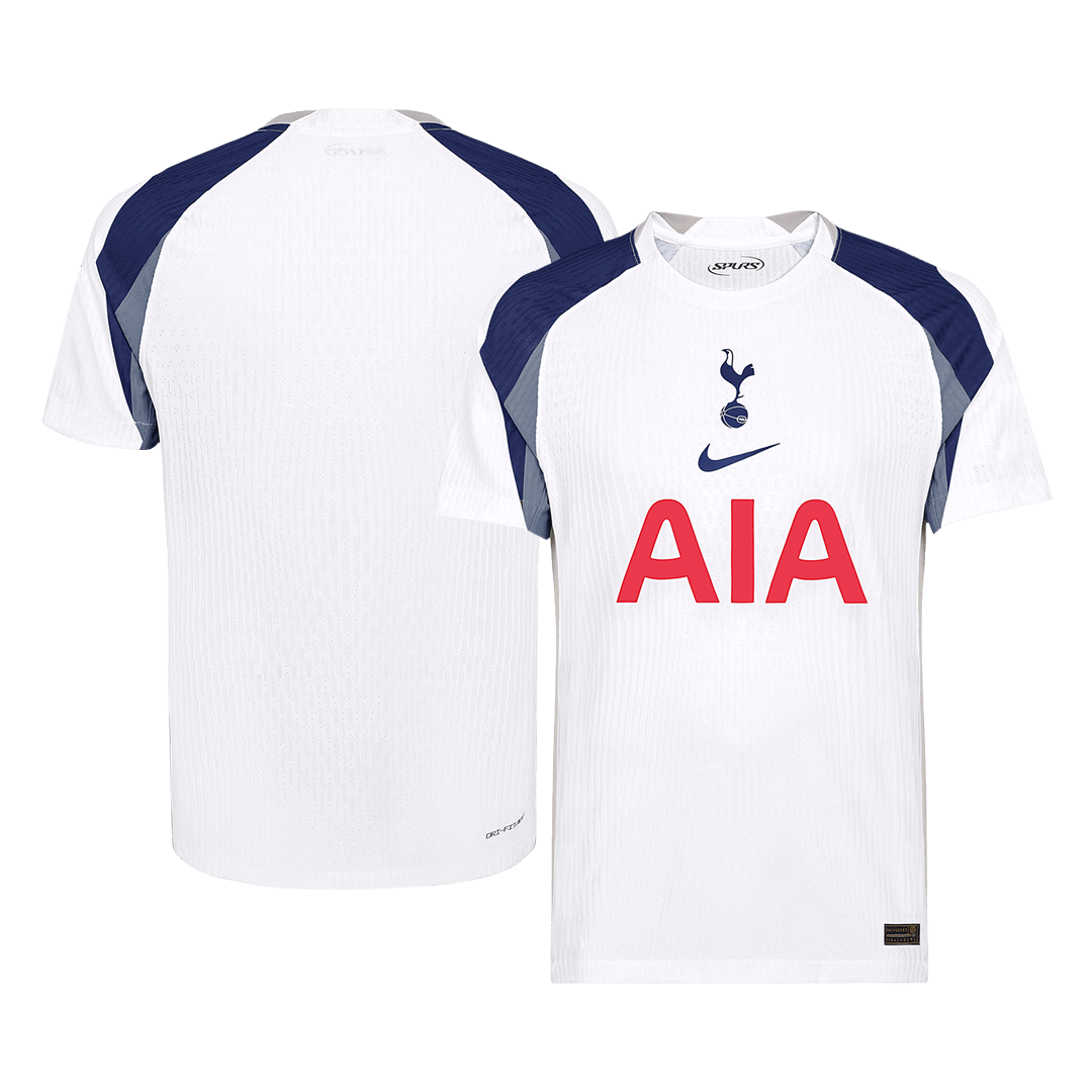 Camiseta de fútbol local auténtica del Tottenham Hotspur 2025/26, blanca
