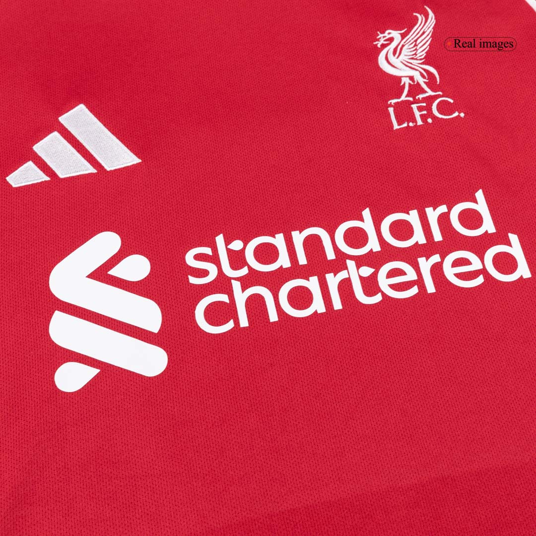 Camiseta de fútbol de manga larga de local del Liverpool 25/26 roja