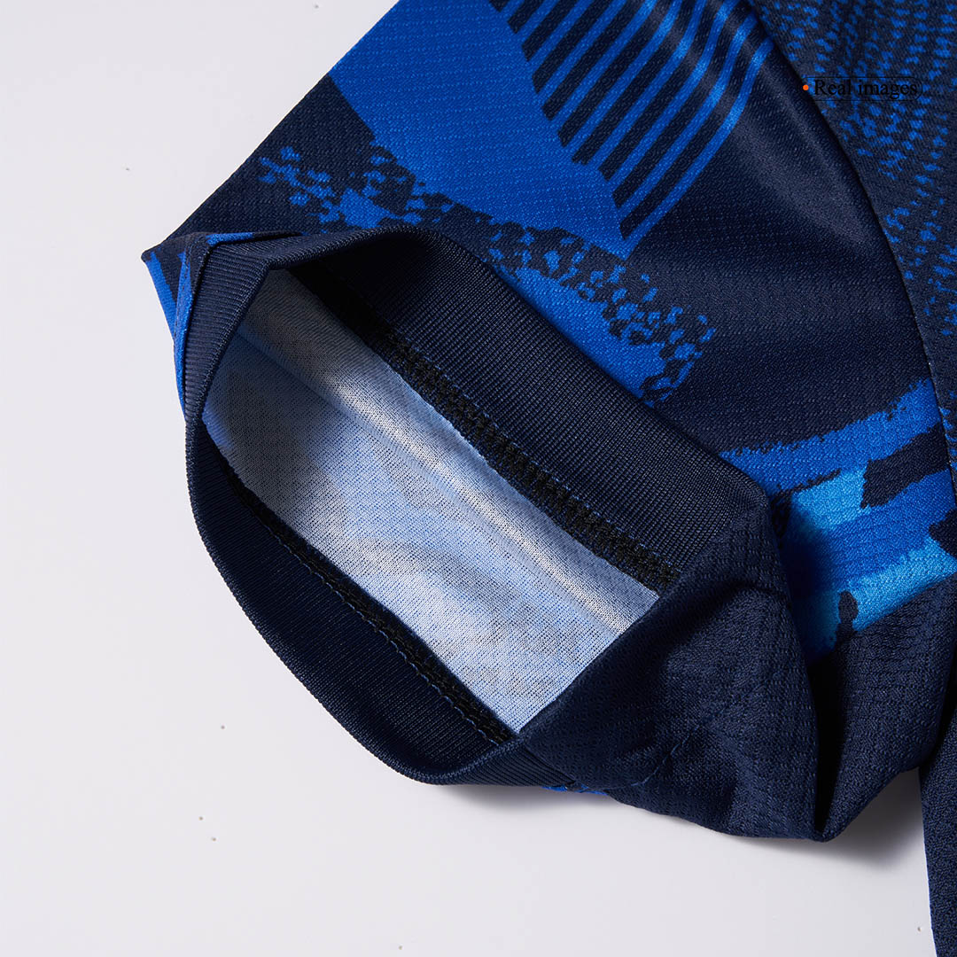 Kit de fútbol infantil de visitante del Atlético de Madrid (Kit y pantalón corto) 2024/25