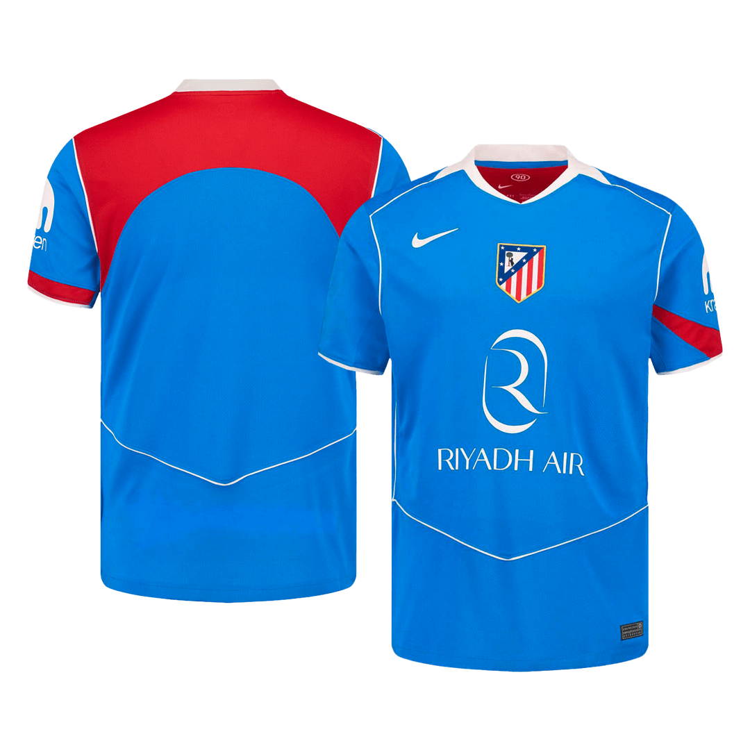 Kit de fútbol de visitante del Atlético de Madrid (Kit y pantalón corto) 2025/26