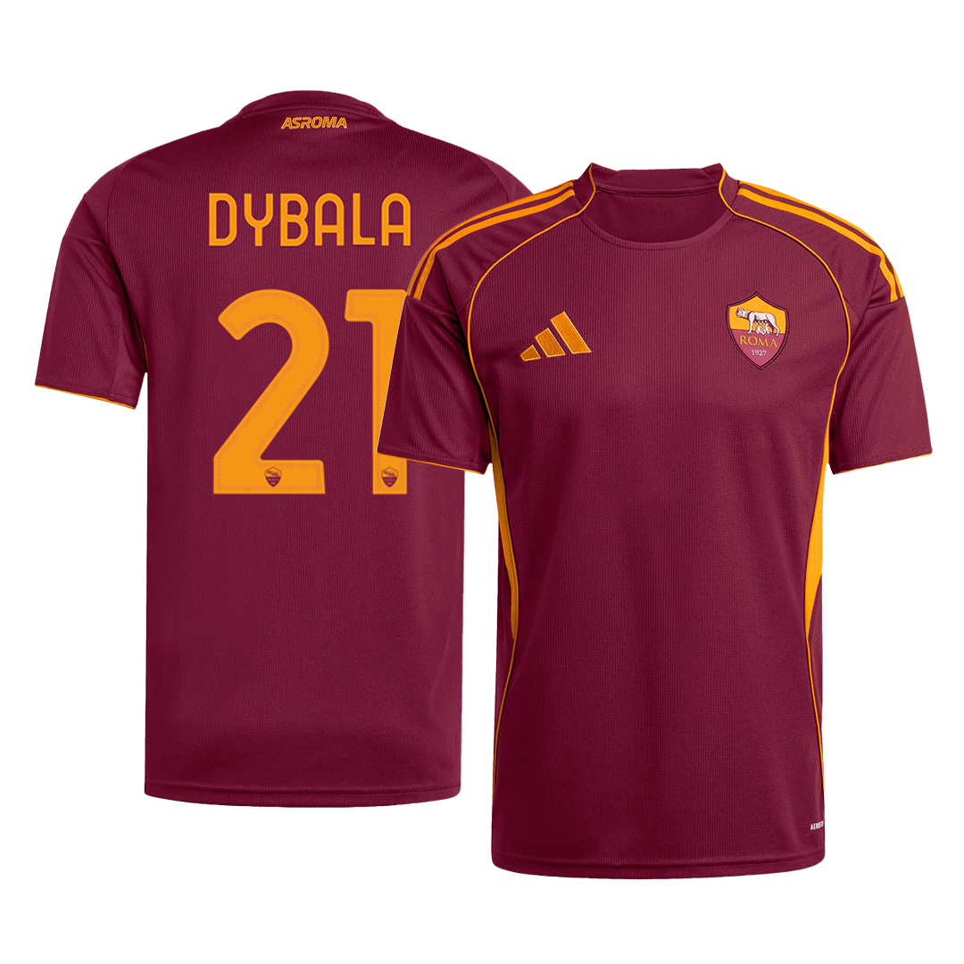 Camiseta de fútbol local de la Roma DYBALA #21 2025/26