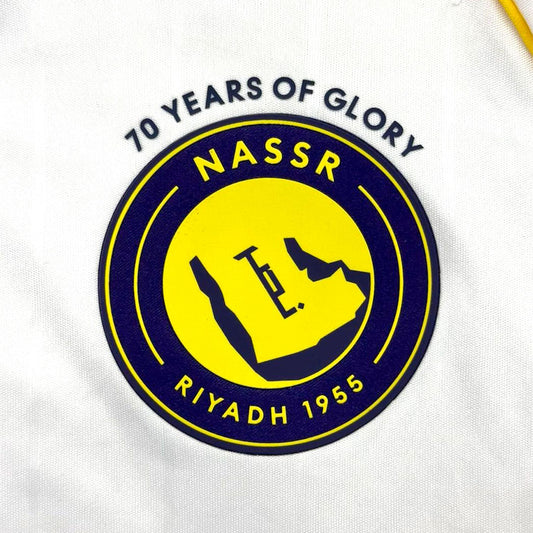 Camiseta de fútbol visitante de tercera equipación del Al Nassr 2025/26, blanca