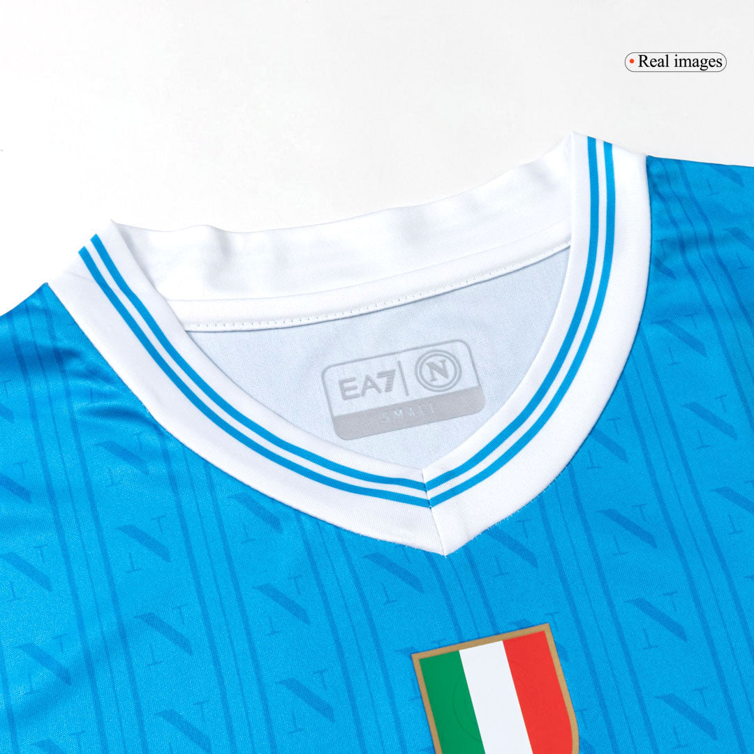 Camiseta de fútbol local del Napoli DE BRUYNE #11 2025/26 Azul