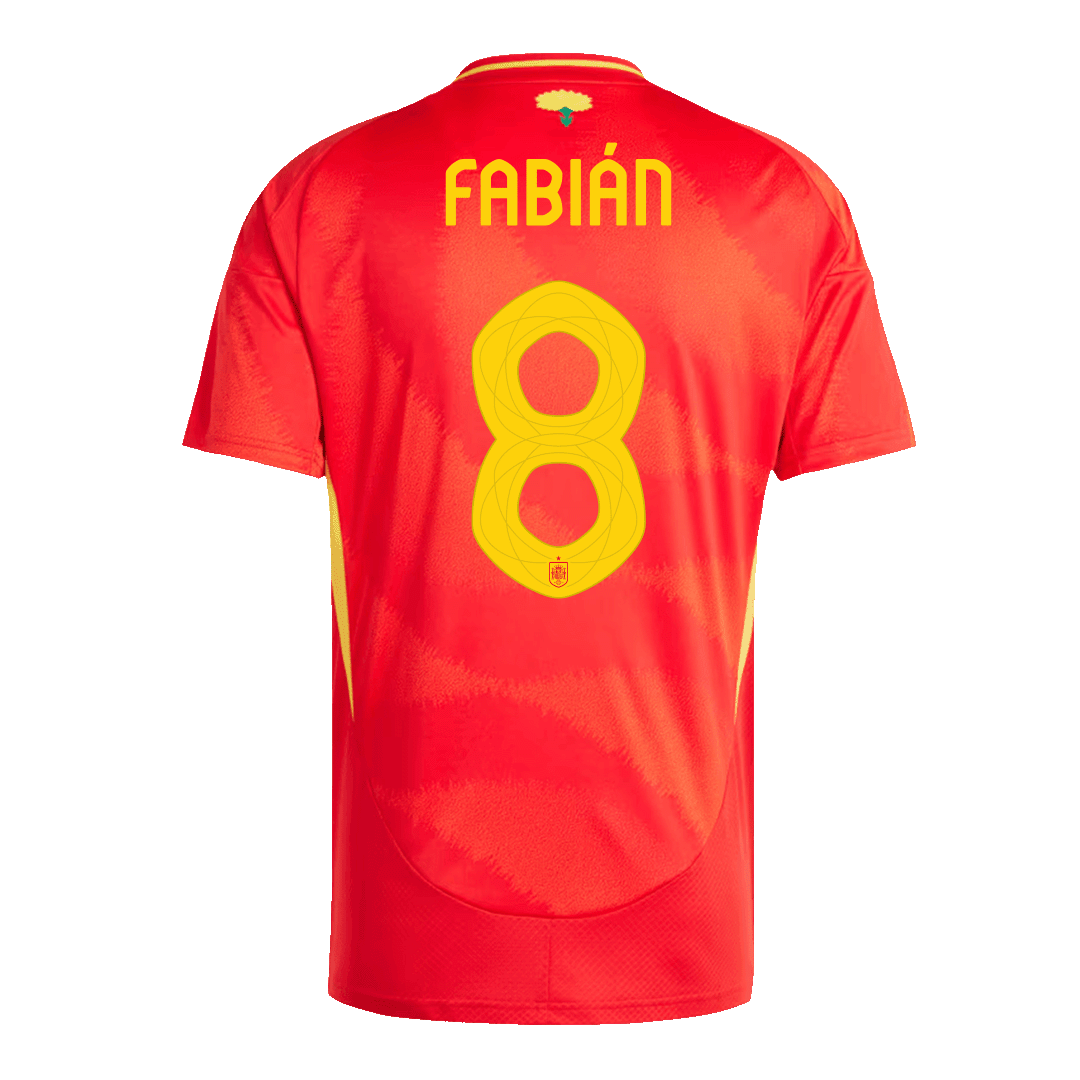 Camiseta FABIÁN #8 España Primera Equipación Eurocopa 2024