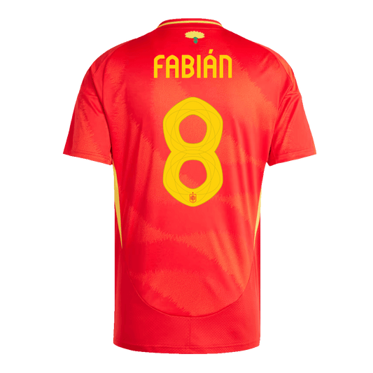 Camiseta FABIÁN #8 España Primera Equipación Eurocopa 2024