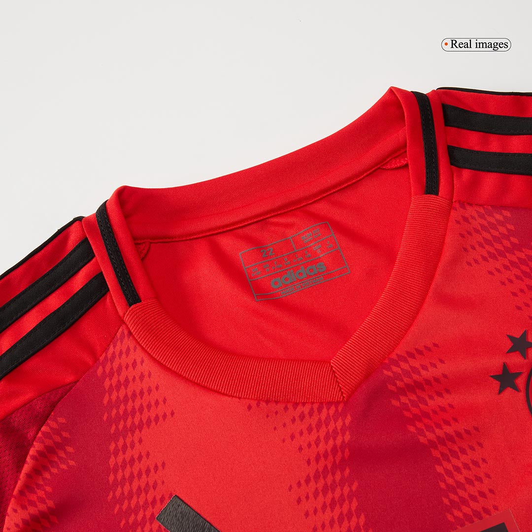 Kit de fútbol local del Bayern Múnich para niño (camiseta y pantalones cortos), color rojo
