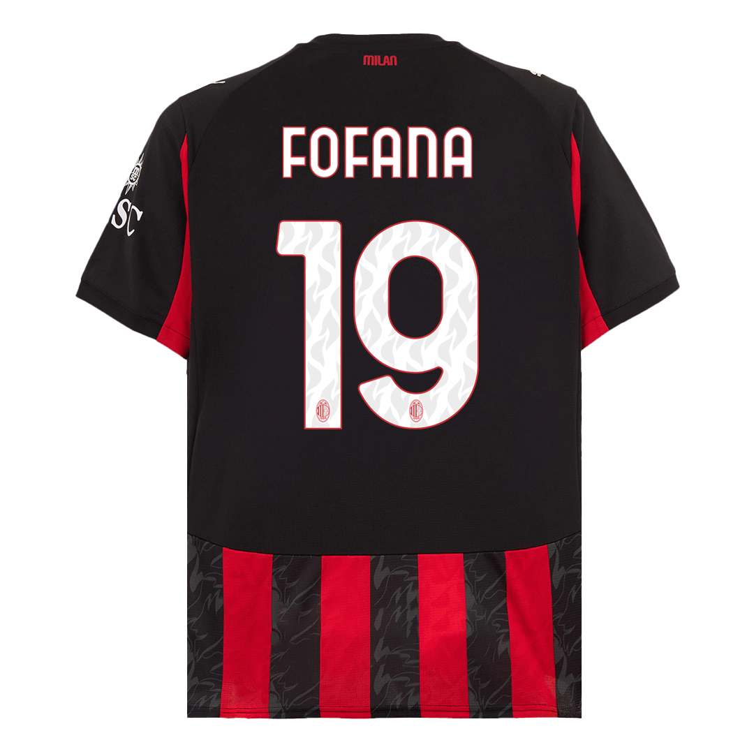 Camiseta de fútbol FOFANA #19 AC Milan Primera equipación 2025/26