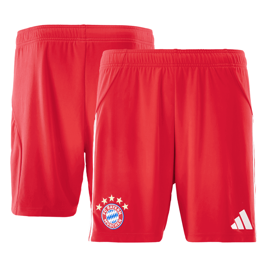 Kit de fútbol local del Bayern Múnich (Kit y pantalón corto) 2025/26, color rojo