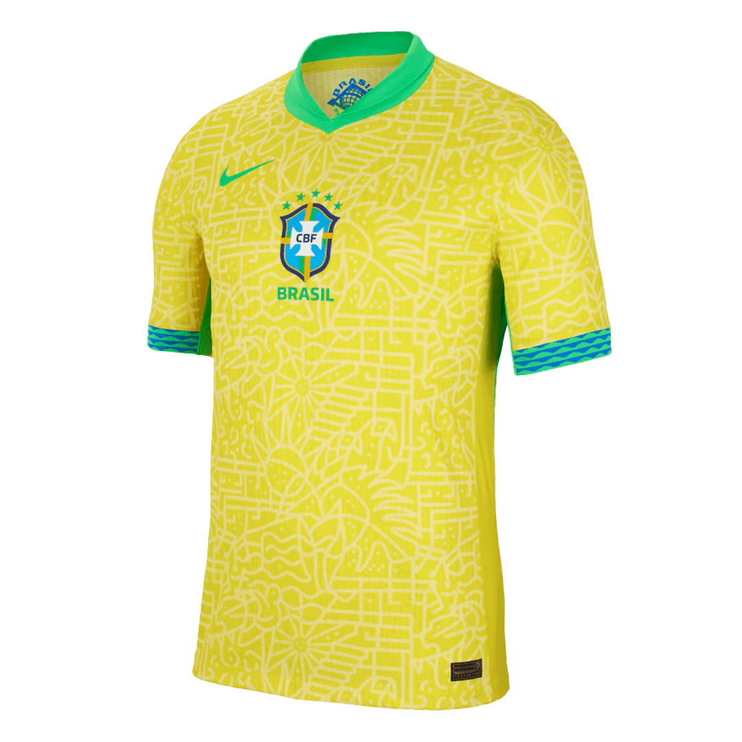 Camiseta de fútbol local auténtica de Brasil para la Copa América 2024
