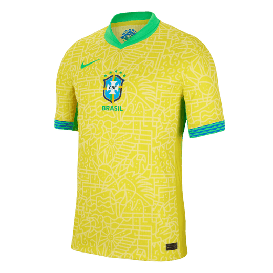 Camiseta de fútbol local auténtica de Brasil para la Copa América 2024