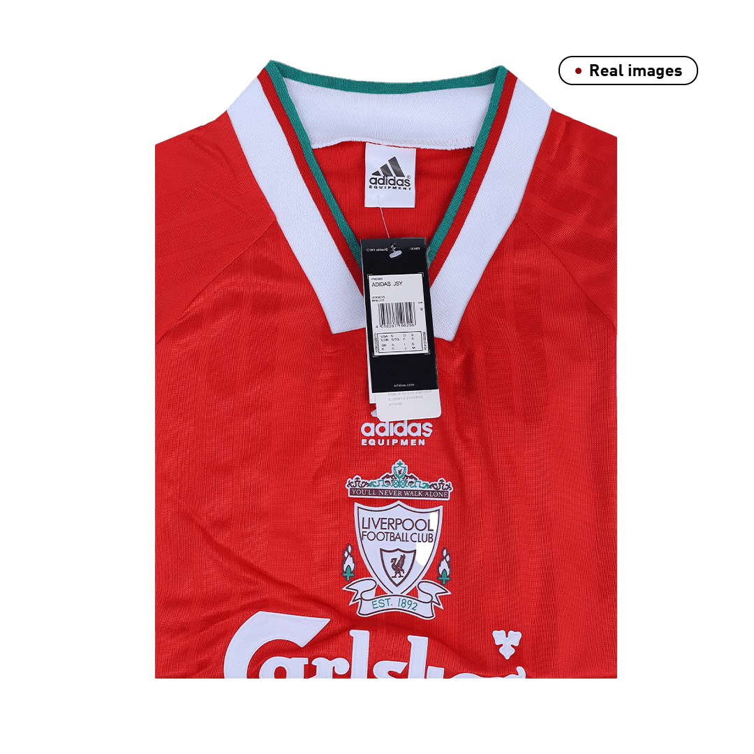 Camiseta retro de fútbol local del Liverpool 1993/95