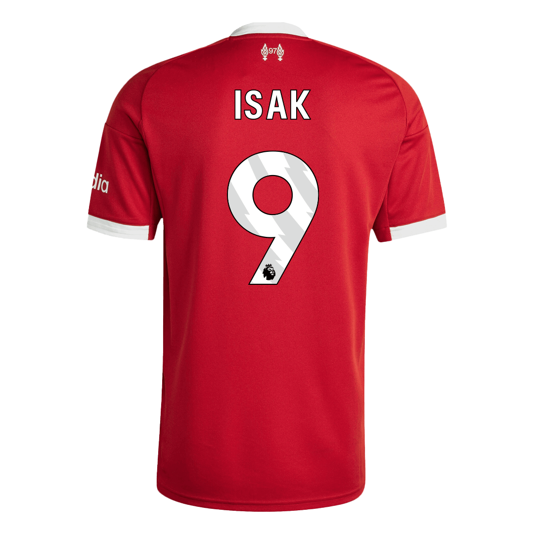 Camiseta de fútbol local ISAK #9 Liverpool 25/26 Roja