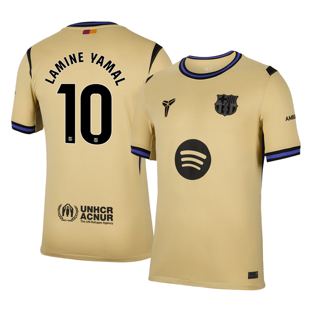 Camiseta de visitante del Barcelona LAMINE YAMAL #10 2025/26 amarilla