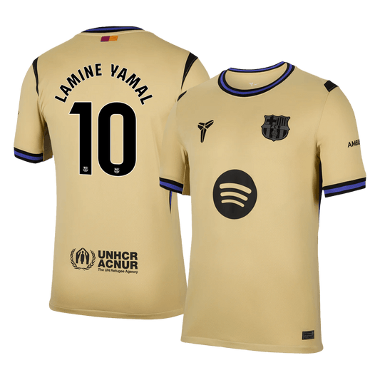 Camiseta de visitante del Barcelona LAMINE YAMAL #10 2025/26 amarilla