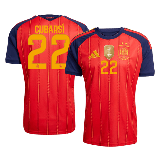 Auténtica camiseta de local de la selección española de fútbol de Cubasí #22, temporada 2026