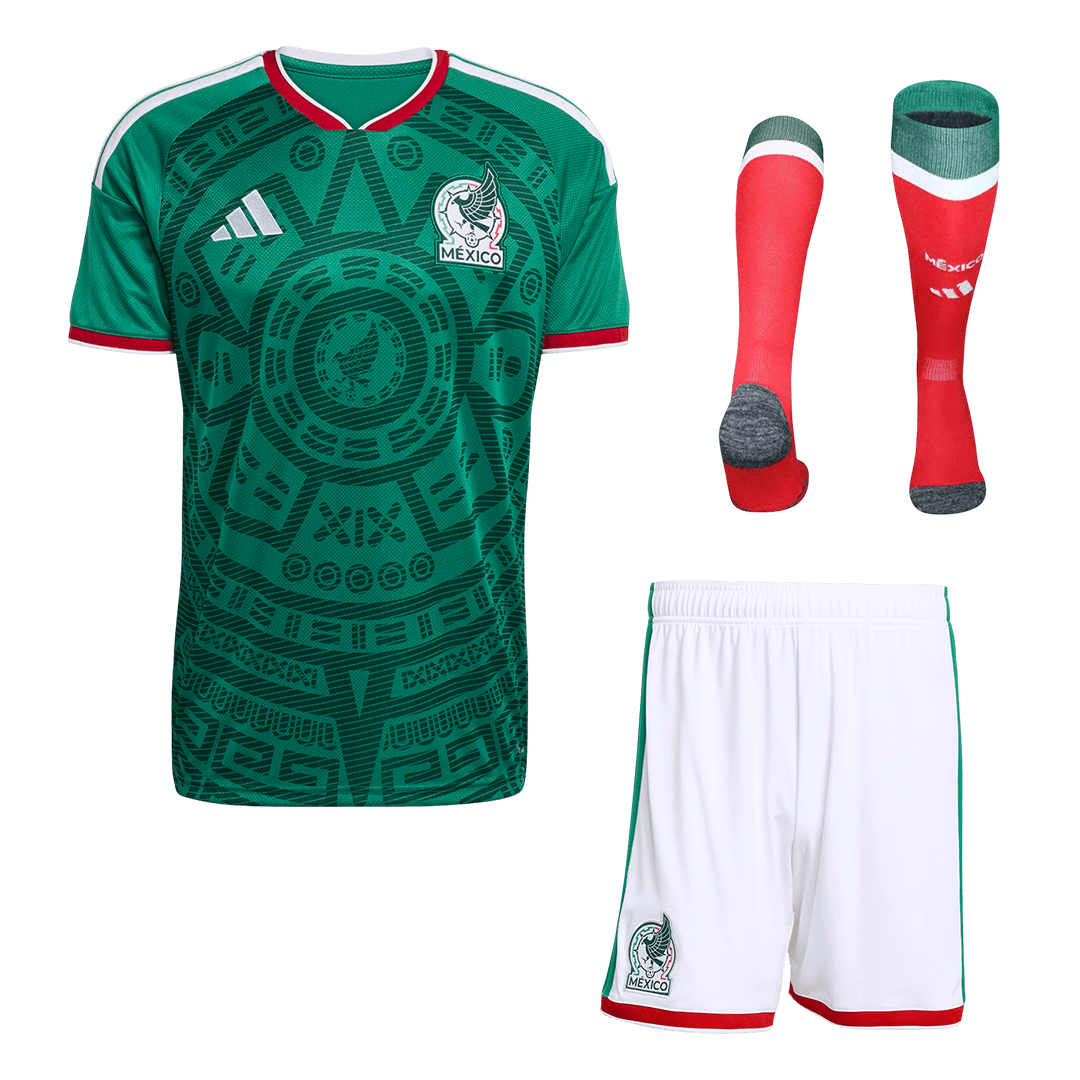 Uniforme local de México (camiseta + pantalón corto + calcetines) para el Mundial 2026