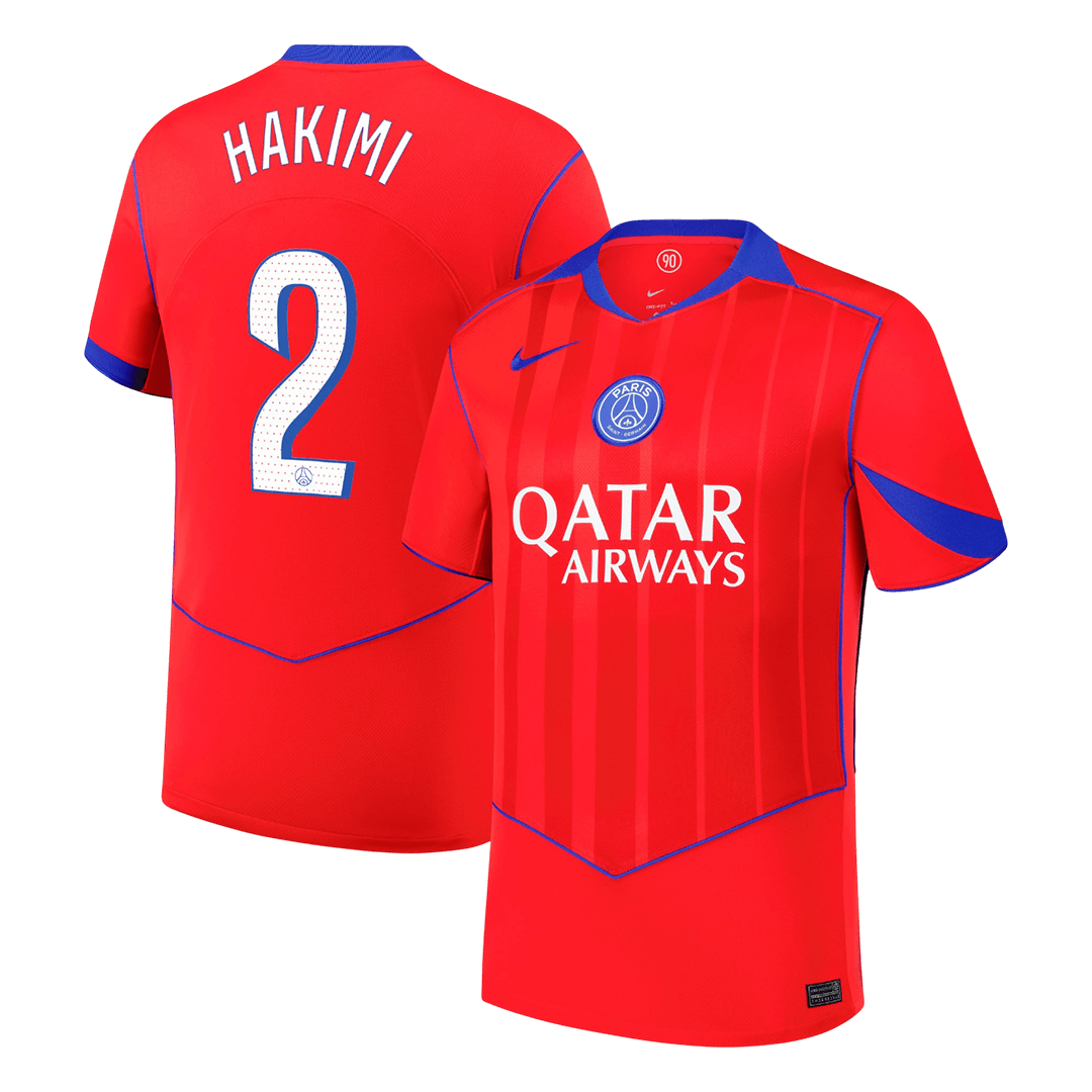 Camiseta de fútbol de visitante HAKIMI #2 del PSG 2025/26