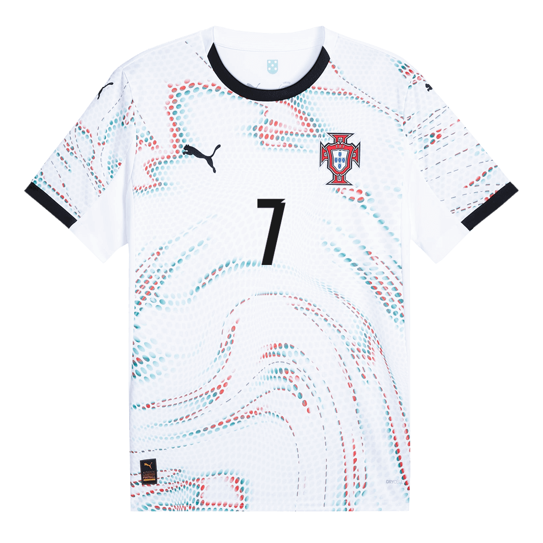 Camiseta de visitante de fútbol de Portugal RONALDO #7 2025