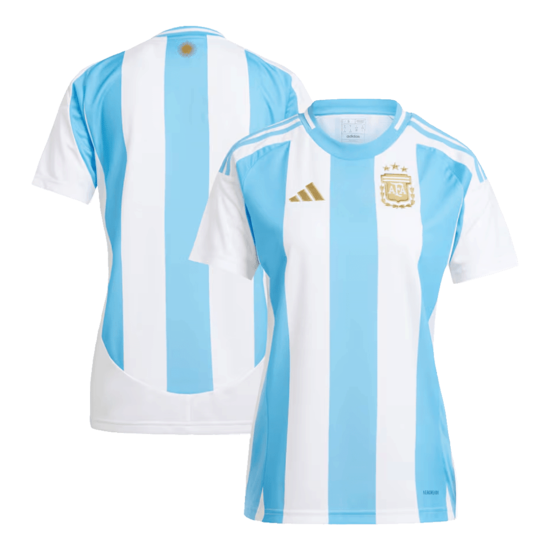 Camiseta de fútbol local de Argentina para mujer Copa América 2024