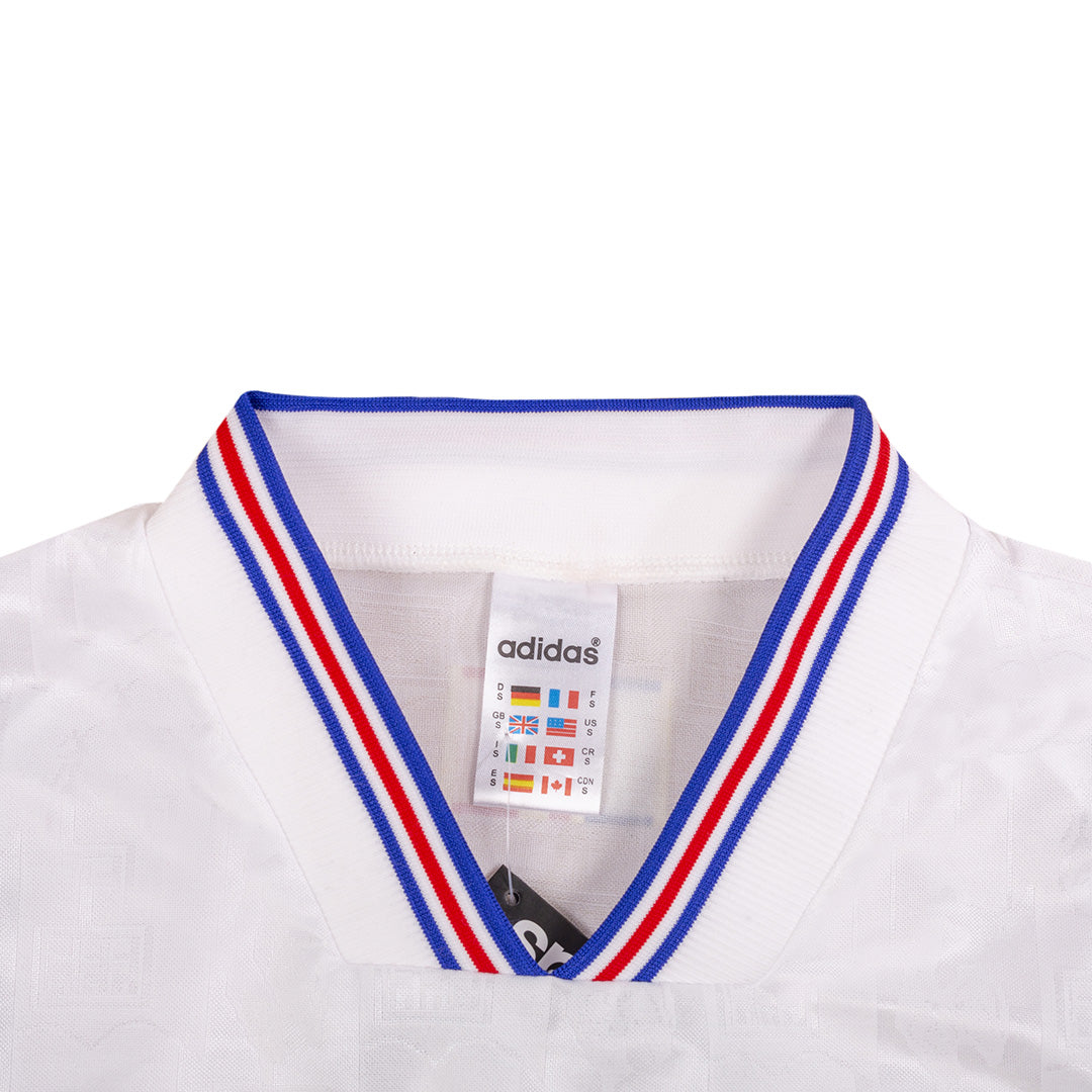 Camiseta retro de fútbol de visitante de Francia 1996