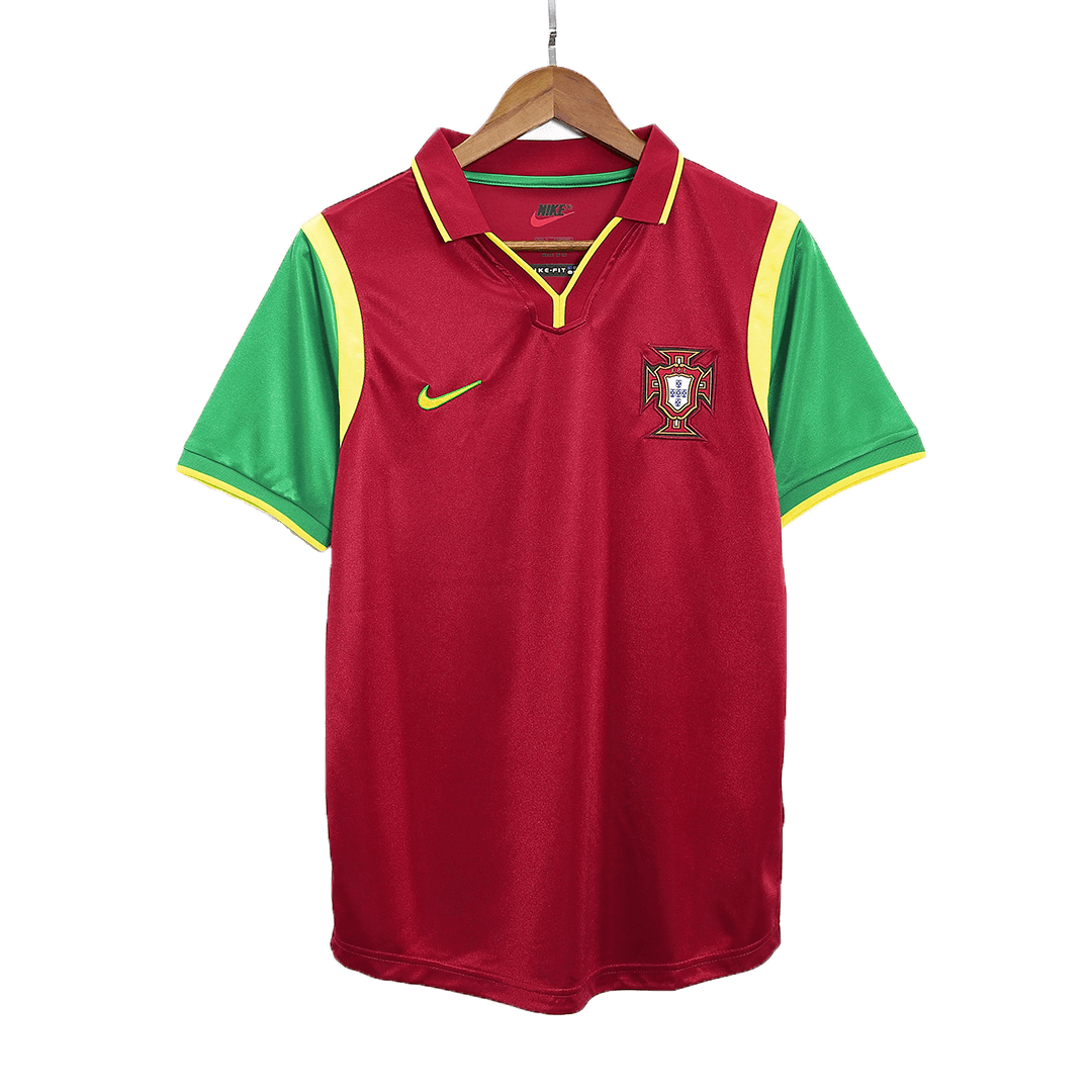 Camiseta retro de fútbol local de Portugal de 1999