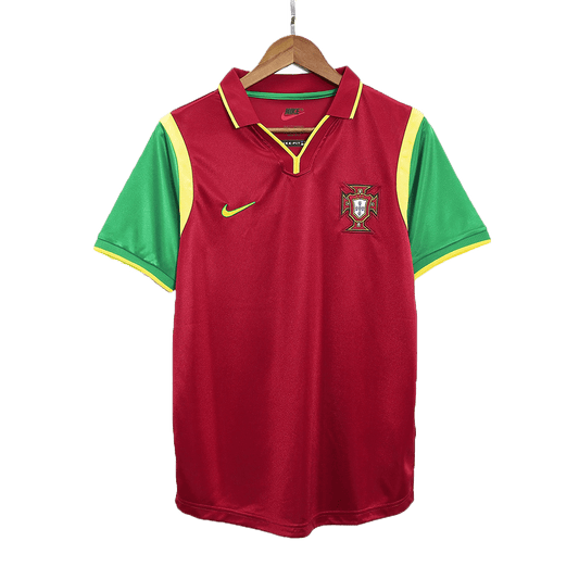 Camiseta retro de fútbol local de Portugal de 1999