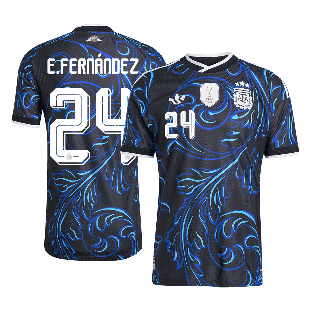 Auténtica camiseta de visitante de E. FERNÁNDEZ #24 de Argentina 2026