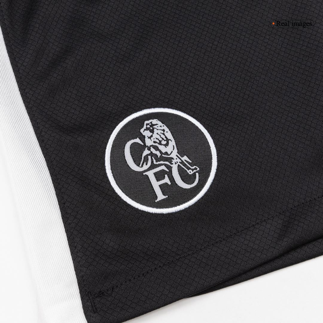 Kit de fútbol visitante del Chelsea (camiseta, pantalones cortos y calcetines) 2025/26