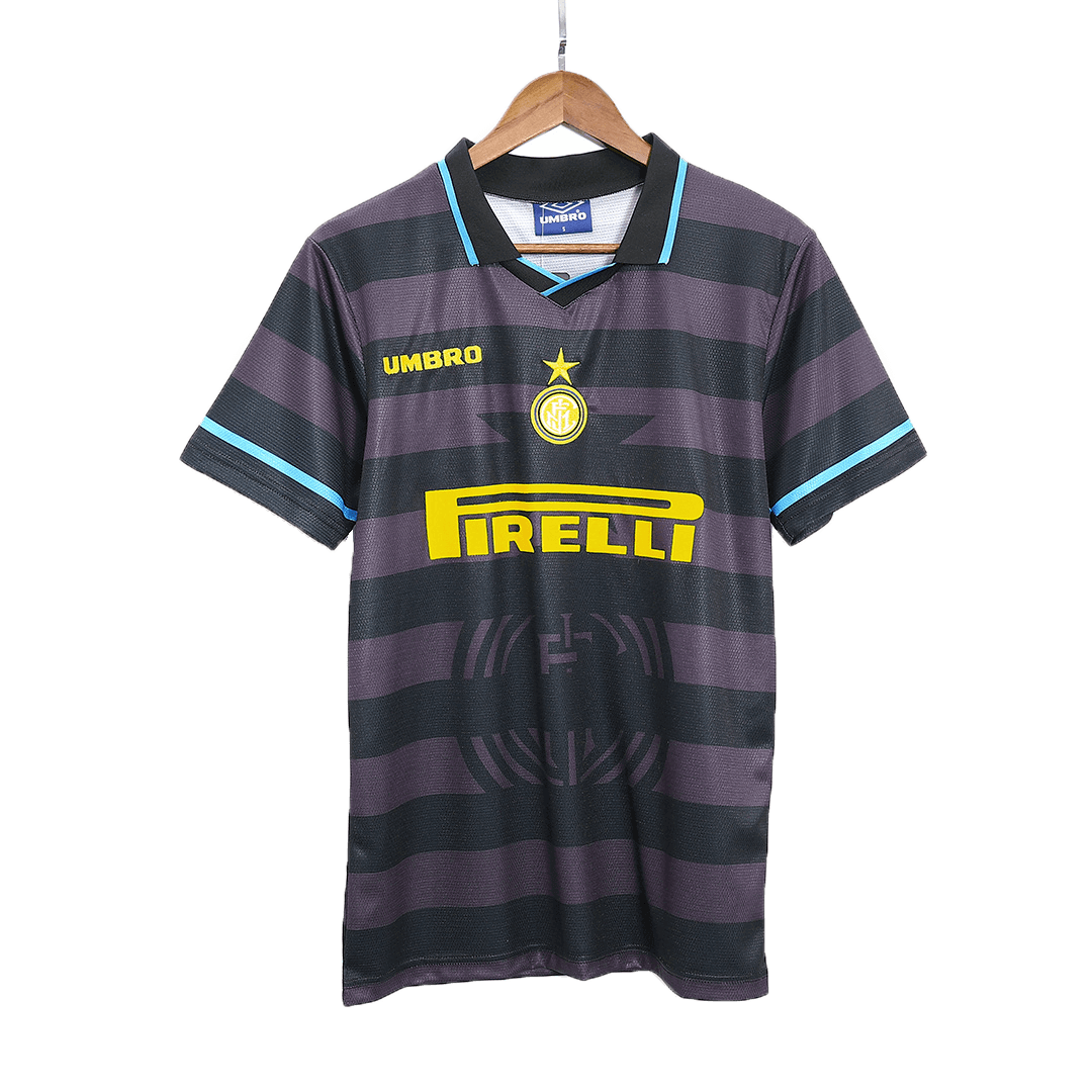 Camiseta retro de fútbol visitante del Inter de Milán 1997/98
