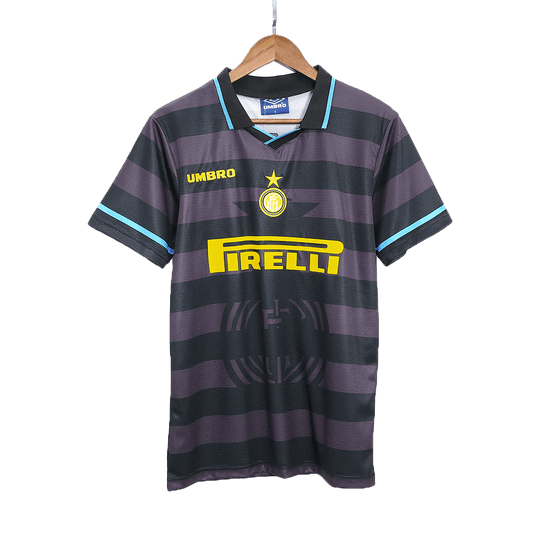 Camiseta retro de fútbol visitante del Inter de Milán 1997/98
