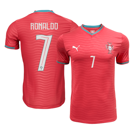 Camiseta de fútbol local auténtica de Ronaldo #7 de Portugal 2026