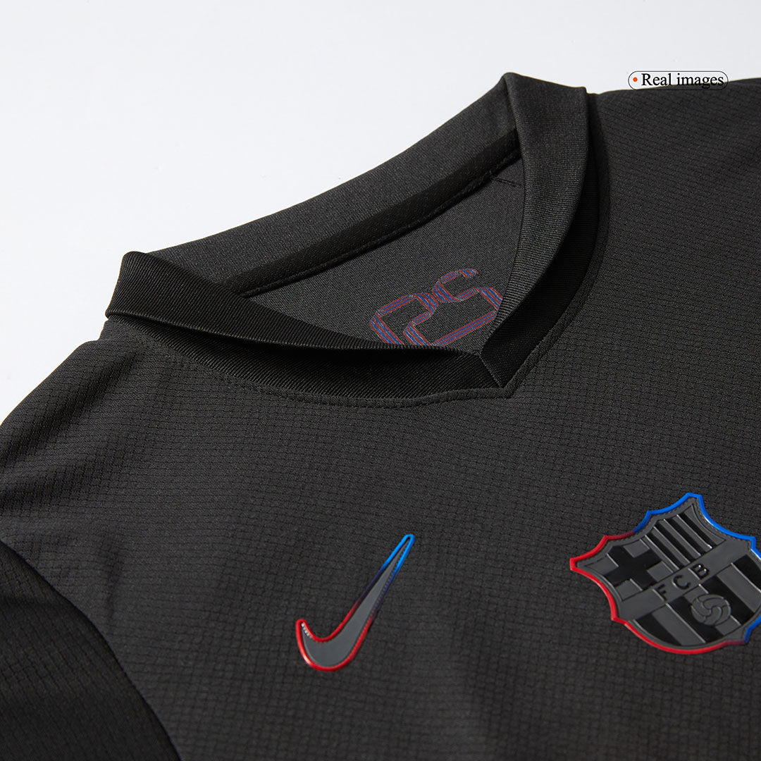 Kits de fútbol personalizados de visitante del Barcelona para niños 2024/25