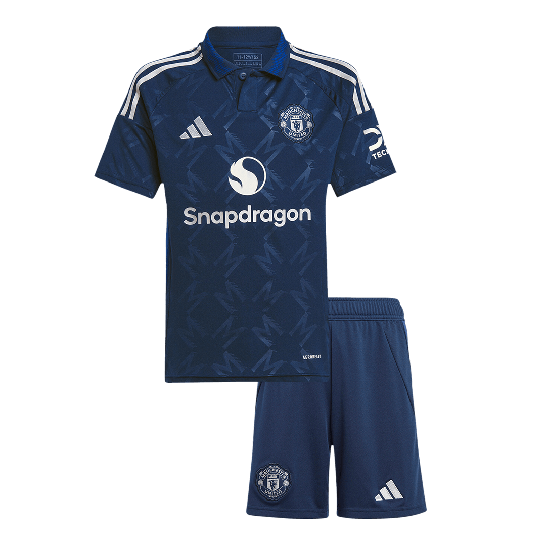 Kit de visitante del Manchester United para niño (Kit y pantalón corto) 2024/25