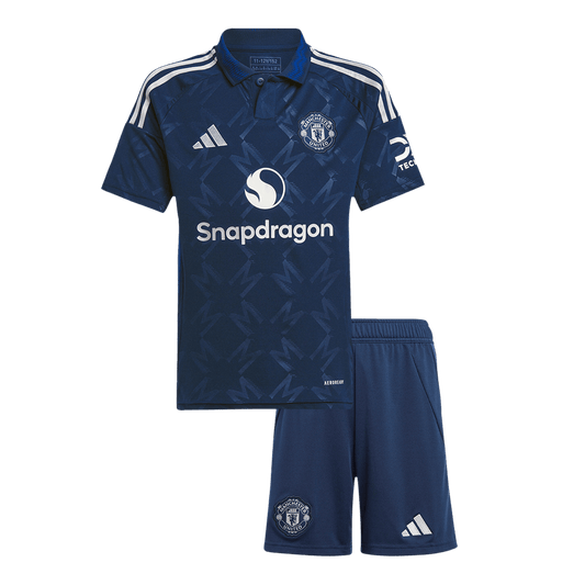 Kit de visitante del Manchester United para niño (Kit y pantalón corto) 2024/25
