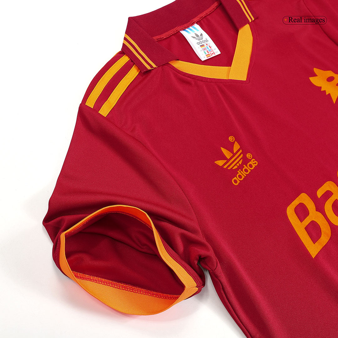 Camiseta retro de fútbol local de la Roma 1992/94