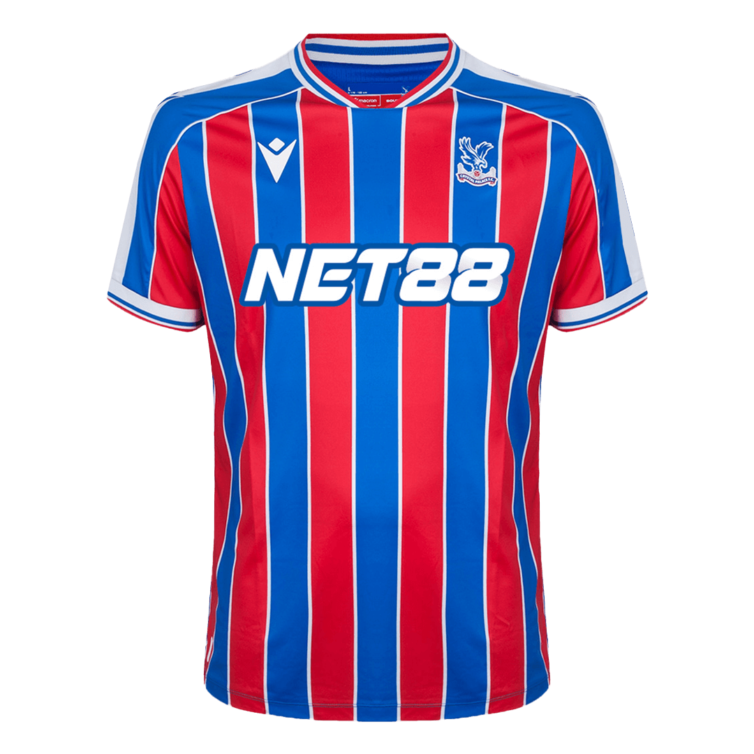 Camiseta de fútbol local del Crystal Palace 25/26 roja y azul