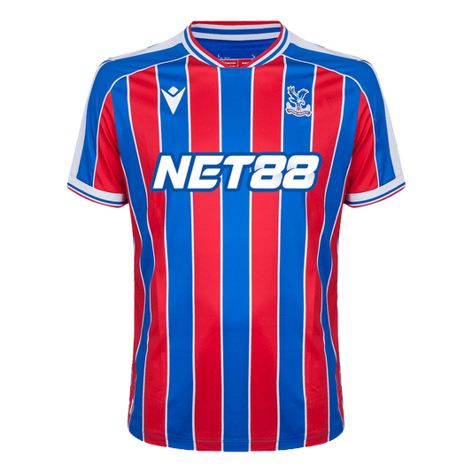 Camiseta de fútbol local del Crystal Palace 25/26 roja y azul