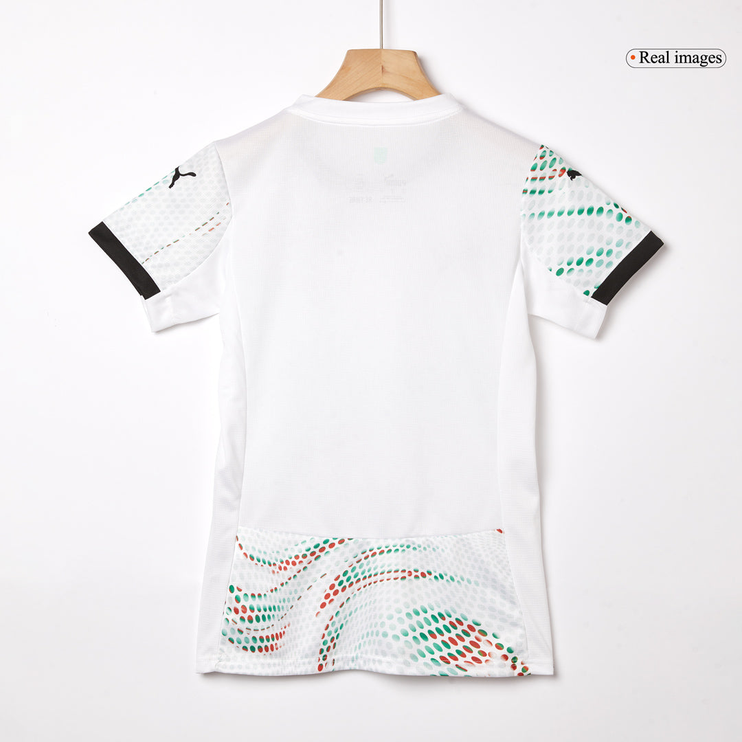 Camiseta de fútbol visitante de Portugal para mujer 2025, blanca