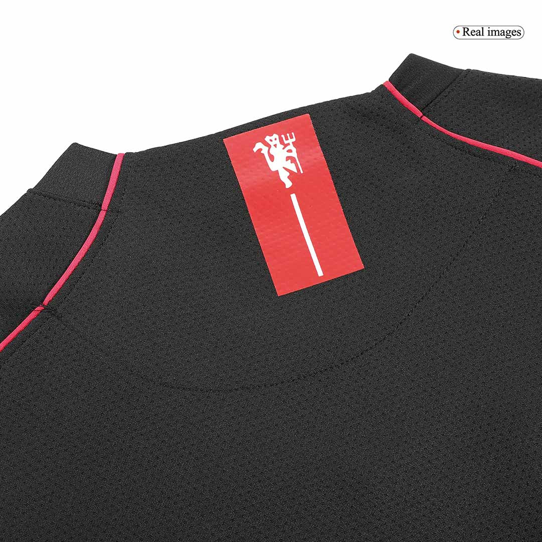 Camiseta de fútbol retro de manga larga de visitante del Manchester United RONALDO #7 2007/08