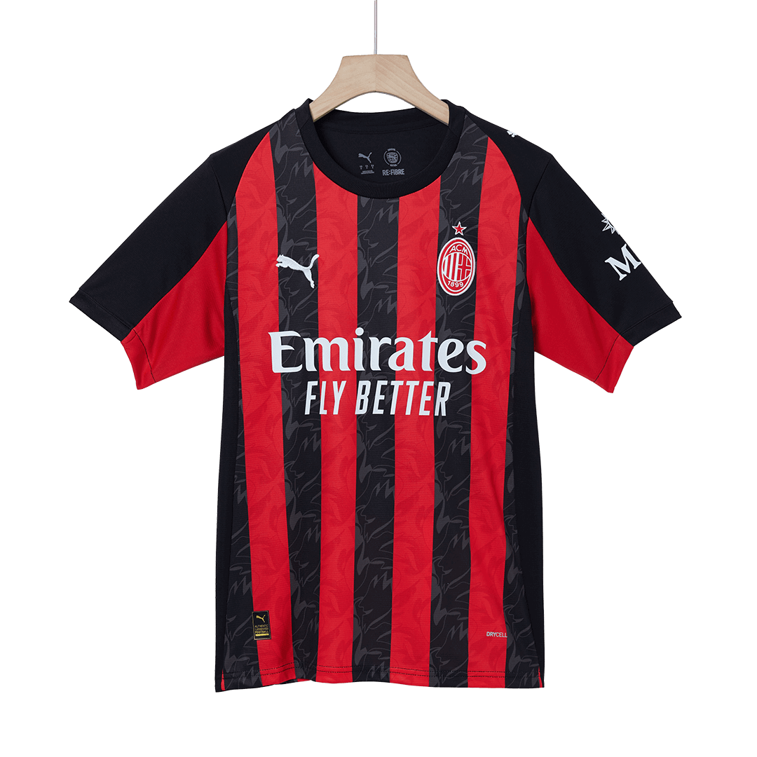 Camiseta de fútbol MODRIĆ #14 AC Milan Local 2025/26 Rojo y Negro