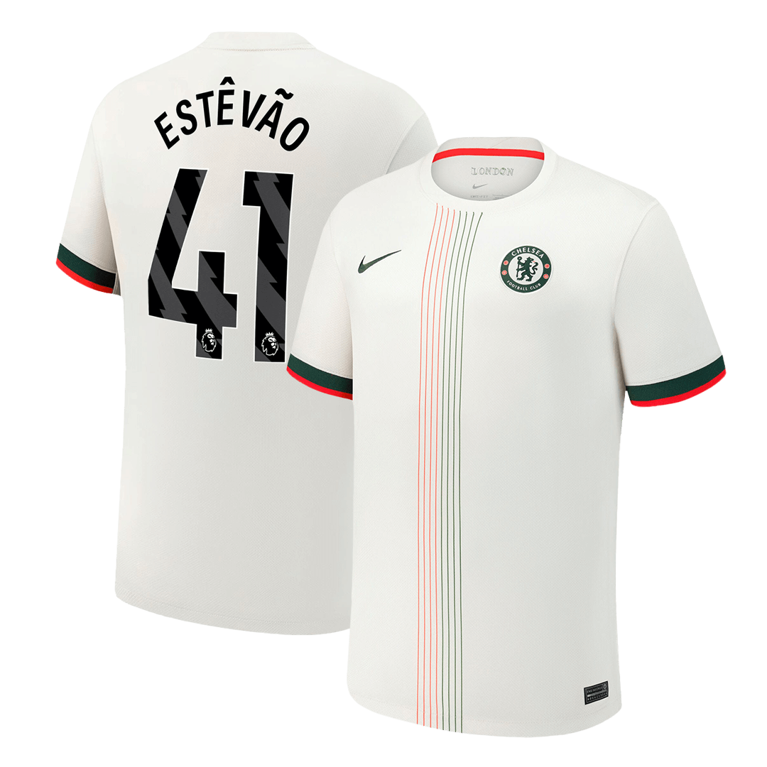 Camiseta de fútbol ESTÊVÃO #41 Chelsea segunda 2025/26